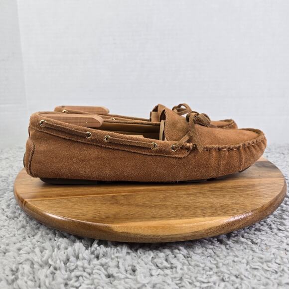 J. Crew Brown Suede Casual Lifestyle Slip On Driving Moccasin Loafer Womens 11 - Picture 3 of 14